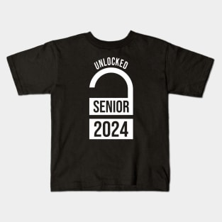 Senior 2024 Unlocked Kids T-Shirt